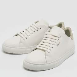 Axel Arigato White Leather Clean 90 Lace Up Sneakers Size 39