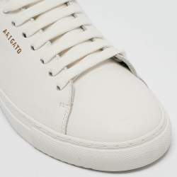 Axel Arigato White Leather Clean 90 Lace Up Sneakers Size 39