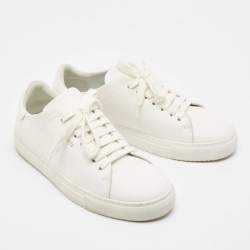 Axel Arigato White Leather Clean 90 Low Top Sneakers Size 40