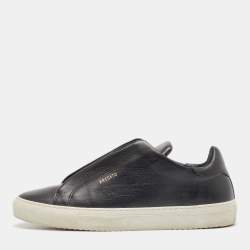 Axel Arigato Black Leather Clean 90 Zip Up Sneakers Size 40
