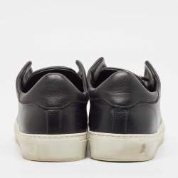 Axel Arigato Black Leather Clean 90 Zip Up Sneakers Size 40