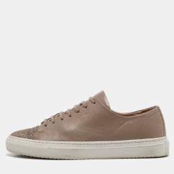 Axel Arigato Beige Leather Lace Up Sneakers Size 40