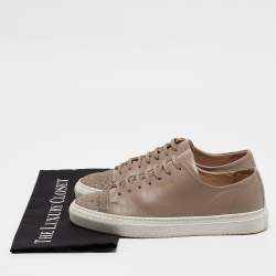 Axel Arigato Beige Leather Lace Up Sneakers Size 40