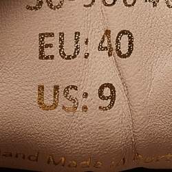 Axel Arigato Beige Leather Lace Up Sneakers Size 40