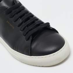 Axel Arigato Black Leather and Suede Lace Up Sneakers Size 38