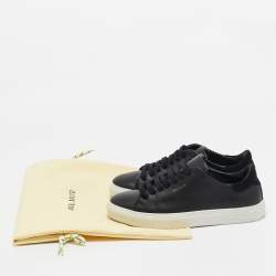 Axel Arigato Black Leather and Suede Lace Up Sneakers Size 38