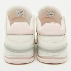 Axel Arigato White/Light Pink Leather Area Low Top Sneakers Size 37