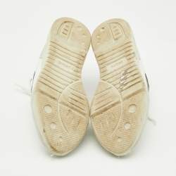  Axel Arigato White/Black Canvas and Leather Genesis Vintage Sneakers Size 39