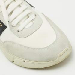  Axel Arigato White/Black Canvas and Leather Genesis Vintage Sneakers Size 39