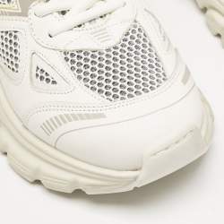 Axel Arigato White/Grey Mesh and Leather Marathon Runner Sneakers Size 38