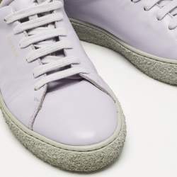 Axel Arigato Purple Leather Lace Up Sneakers Size 39