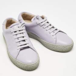 Axel Arigato Purple Leather Lace Up Sneakers Size 39