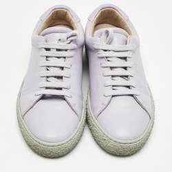Axel Arigato Purple Leather Lace Up Sneakers Size 39