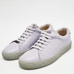 Axel Arigato Purple Leather Lace Up Sneakers Size 39