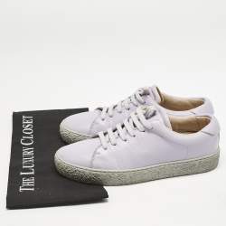 Axel Arigato Purple Leather Lace Up Sneakers Size 39