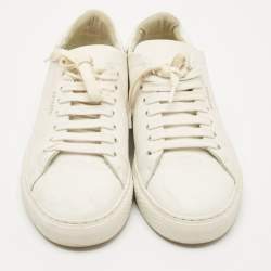 Axel Arigato White Leather Clean 90 Low Top Sneakers Size 38