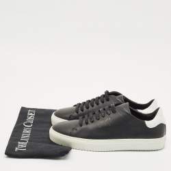Axel Arigato Black/White Leather Clean 90 Low Top Sneakers Size 38