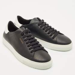 Axel Arigato Black/White Leather Clean 90 Low Top Sneakers Size 38
