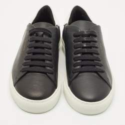 Axel Arigato Black/White Leather Clean 90 Low Top Sneakers Size 38