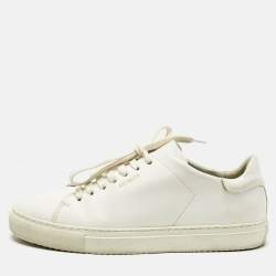 Pre Owned Axel Arigato White Leather Clean 90 Lace Up Sneakers Size 40