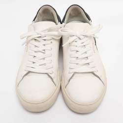 Pre Owned Axel Arigato White Leather Clean 90 Bee Bird Low Top Sneakers Size 39