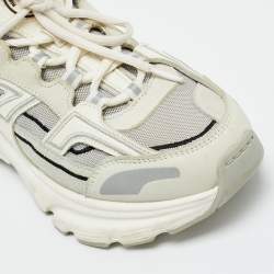 Pre Owned Axel Arigato Tricolor Mesh and Nubuck Leather Marathon Runner Lace Up Sneakers Size 38