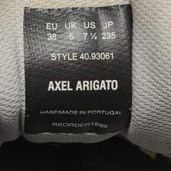 Pre Owned Axel Arigato Tricolor Mesh and Nubuck Leather Marathon Runner Lace Up Sneakers Size 38