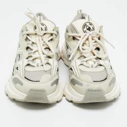 Pre Owned Axel Arigato Tricolor Mesh and Nubuck Leather Marathon Runner Lace Up Sneakers Size 38