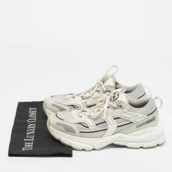 Pre Owned Axel Arigato Tricolor Mesh and Nubuck Leather Marathon Runner Lace Up Sneakers Size 38