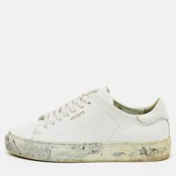 Pre Owned Axel Arigato White Leather Clean 90 Low Top Sneakers Size 36