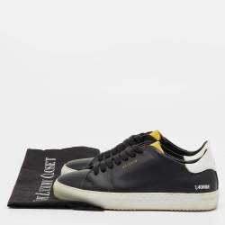 Pre Owned Axel Arigato Black/White Leather Clean 90 Low Top Sneakers Size 36
