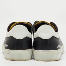 Pre Owned Axel Arigato Black/White Leather Clean 90 Low Top Sneakers Size 36