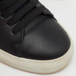 Pre Owned Axel Arigato Black/White Leather Clean 90 Low Top Sneakers Size 36