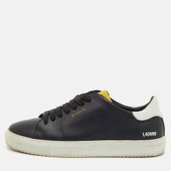 Pre Owned Axel Arigato Black/White Leather Clean 90 Low Top Sneakers Size 36