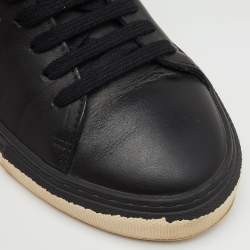 Pre Owned Axel Arigato Black Leather Clean 90 Low Top Sneakers Size 36