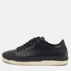 Pre Owned Axel Arigato Black Leather Clean 90 Low Top Sneakers Size 36