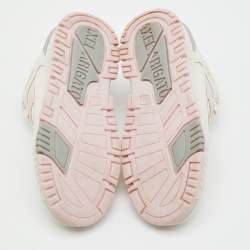 Pre Owned Axel Arigato White/Light Pink Leather Area Low Top Sneakers Size 40