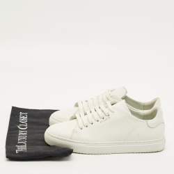 Pre Owned حذاء رياضي أكسل أريجاتو جلد أبيض بأربطة مقاس 38