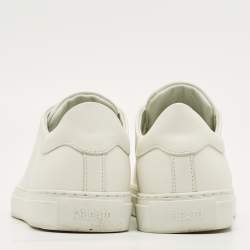 Pre Owned حذاء رياضي أكسل أريجاتو جلد أبيض بأربطة مقاس 38