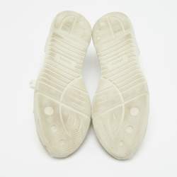 مملوكة مسبقًا Axel Arigato Marathon Runner Size 38 White Canvas and Suede Low Top Sneakers