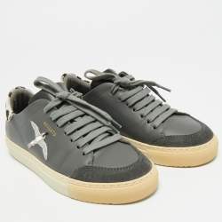 Pre Owned حذاء رياضي أكسل أريجاتو طباعة ليوبارد ثلاثي الألوان جلد العجل ورباط علوي مقاس 37