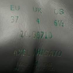 Pre Owned حذاء رياضي أكسل أريجاتو طباعة ليوبارد ثلاثي الألوان جلد العجل ورباط علوي مقاس 37