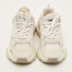 مملوكة مسبقًا Axel Arigato Sphere Runner Size 37 White/Grey Mesh Nubuck Leather Lace Up Sneakers