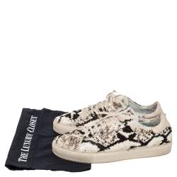 Axel Arigato Beige/Brown Pony Hair And Leather Low Top Sneakers Size 41