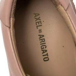 Pre Owned Axel Arigato Pink Leather Lace Up Sneakers Size 37