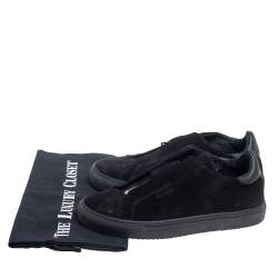 Axel Arigato Black Suede Clean 90 Zip Sneakers Size 37