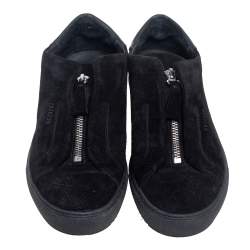 Axel Arigato Black Suede Clean 90 Zip Sneakers Size 37