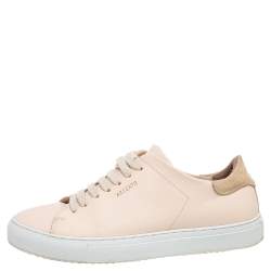 Axel Arigato Beige Leather Lace Up Sneakers Size 37