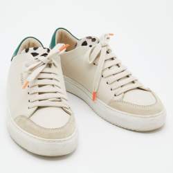 Axel Arigato Beige Leather and Suede Clean 90 Triple Sneakers Size 38