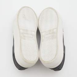 Pre Owned Axel Arigato Black Leather Platform Low Top Sneakers Size 38